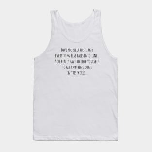 Love Yourself First Tank Top